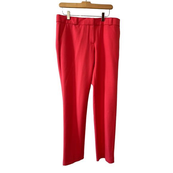 LOFT Marisa Straight Leg Pants Melon 6 - Picture 1 of 8